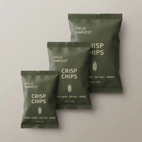Pochette matelassée en BOPP mat laminé VMCPP, résistante à l'humidité, avec thermoscellage, pour l'emballage de chips soufflées et la présentation en magasin