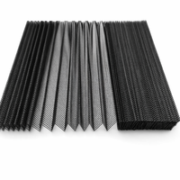 Moustiquaire plissée en polyester pour fenêtre coulissante, anti-moustiques, imperméable, résistante aux UV, haute densité, tissage fin, vente en gros