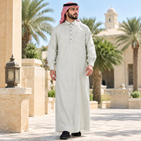 Vêtements musulmans pour hommes CCY en gros, thobe, jubba arabe, robe islamique, kaftan traditionnel saoudien pour la prière et le quotidien