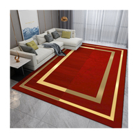 Tapis de Sol de Salon au Design Moderne, Tapis en Velours Cristal Fabriqués à la Machine