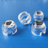 Lentille de lampe LED asphérique PMMA plano-convexe de 12 mm de diamètre à 90 degrés pour éclairage LED P4 haute puissance