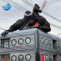 Grandes décorations de jardin d'extérieur populaires : Statues de gorille Donkey Kong en résine, sculptures de primates et d'animaux sauvages, artisanat en résine de fibre de verre