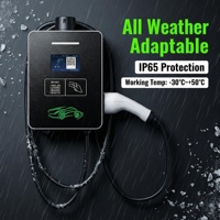 OCPP 1.6 Estación de Carga Rápida Inteligente Trifásica de 32A Compatible con DLB, Pantalla LCD RFID, Tipo 2, Nueva, 22 kW