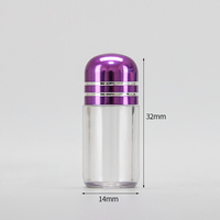 Botol Suplemen Plastik Mini Single Capsule Shell, Kemasan Kosong Kecil, Botol Kapsul Mini