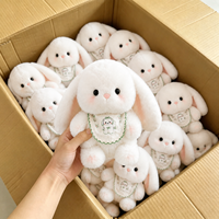 Vente chaude usine : Adorables jouets en peluche lapin à longues oreilles de 8 pouces, animaux en peluche, cadeaux d'anniversaire pour enfants, prix pour jeux de grue