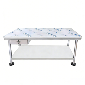 Table <span class=keywords><strong>de</strong></span> travail <span class=keywords><strong>de</strong></span> cuisine en acier inoxydable commercial pour la préparation des aliments au restaurant - Product Image 1