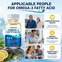 Softgel Asam Lemak Omega-3 Halal OEM 500mg Suplemen Otak & Mata Grosir Vegan EPA DHA Super omega 3 Kapsul Minyak Ikan