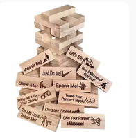 Juego de Construcción de Madera para Beber, Bloques de Construcción, Torre de Bebidas, Color Personalizado para Fiestas de Club, Educación Infantil, OEM/ODM