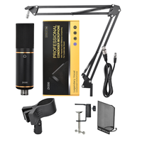 ZX330 Nouveau microphone XLR 48V professionnel pour studio d'enregistrement, microphone à condensateur, réduction du bruit, métal, diffusion sur ordinateur portable