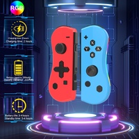 Manette de jeu gyroscopique 6 axes 360 en gros °   Manette sans fil BT Joypad pour Nintendo Switch avec bouton Turbo LED RGB, stock en gros