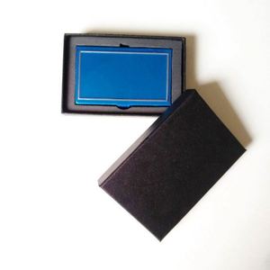 Slim Stainless Steel Business Credit Id Card Holder <b>Wallet</b> Custom Laser Print <b>Metal</b> Case - Product Image 2