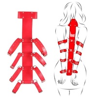 Nouvelle sangle de bondage SM pour le corps entier, avec fixation dorsale et intermaine, écarteur de jambes forcé, pour ouverture des fesses et pliage, pour position assise.