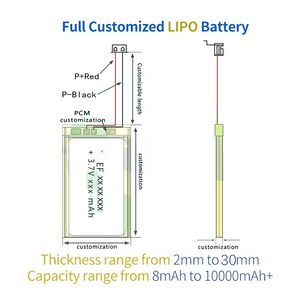 Nổ bằng sáng chế 3.7V 15ah <span class=keywords><strong>Lithium</strong></span> <span class=keywords><strong>ion</strong></span> polymer pin 3.6V có thể sạc lại pin 3.8V 3.85V <span class=keywords><strong>Lithium</strong></span> Polymer Pin - Product Image 3