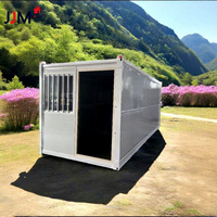 JJM Usine de Luxe Maison Conteneur Pliable Préfabriquée de 20 pieds Portable Camping Petite Villa Pliable Camping Minuscule Portable Pliable