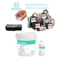 Composé de scellement en silicone RTV 2 auto-nivelant à bonne conductivité thermique 10:1 pour la protection des compteurs d'énergie