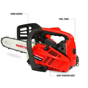 Tronçonneuse à essence de haute qualité 25,4 cm³ 1,0 kW, légère, démarrage facile, guide-chaîne 10-14 pouces avec chaîne Oregon pour l'élagage des arbres de jardin et la coupe de bois de chauffage - Product Image 3