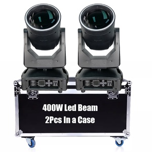 Hot bán 400W dẫn chùm ánh sáng di chuyển 2pcs một trường hợp dễ dàng để vận chuyển DJ Disco Đảng ánh sáng sân khấu chùm lớn dẫn di chuyển đầu - Product Image 1