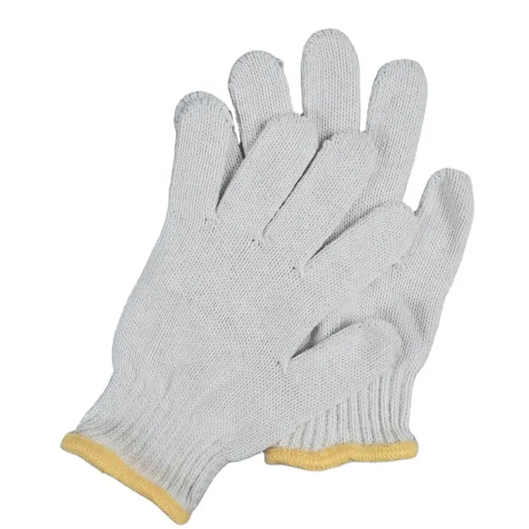 Goedkope Prijs Groothandel 7/10 Meter Gebreide Katoenen Garen Handschoenen Tuin Working Guantes Veiligheid Werk Arbeid Bouw Handschoenen