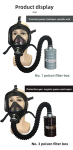 Respirador de Cara Completa con Certificación CE, Máscara de Gas con Doble Filtro, Anti-Vapores Orgánicos, Gases Ácidos y Partículas, con Sistema de Filtro RD40 de 40 mm - Product Image 6