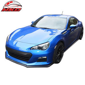 Kit de spoiler de pare-chocs avant style CS pour Subaru BRZ 13-16, non peint, noir, PU, accessoire extérieur de haute qualité - Product Image 2