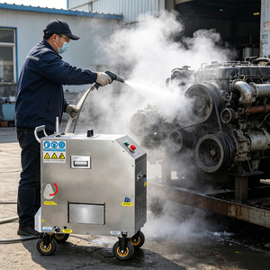 Nettoyeur portable industriel à jet de glace sèche CO2 pour dégraissage de moteur automobile, dépoussiérage et décrassage des dépôts de carbone et d'huile - Product Image 6