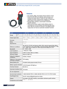 ชุดเครื่องมือ MCP300โพรบกระแสเข้าแบบแคลมป์600A MCP303สำหรับออสซิลโลสโคปชิ้นส่วนอิเล็กทรอนิกส์ - Product Image 2