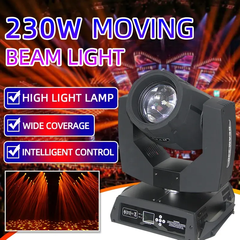 230w 7r işın hareketli kafa ışık DMX512 DJ ışıkları disko parti düğün kulübü sahne aydınlatma 200w 5r