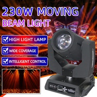 Projecteur à tête mobile 230W 7R Beam DMX512 RGB CRI 90 pour DJ, discothèque, mariage, club, éclairage de scène