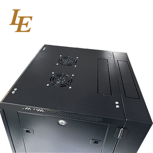 Gabinetes de Pared de Doble Sección Abatibles de 19 Pulgadas, Color Negro RAL9004, con Paneles Laterales Extraíbles, Acero SPCC en Stock - Product Image 6