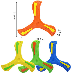 Deng Mei Boomerang à trois feuilles pour enfants, jouet d'extérieur souple en EVA pour enfants de 4 à 7 ans, jeu interactif parent-enfant - Product Image 5