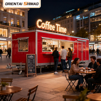 Chariot mobile de restauration rapide pour la vente de pizzas et de glaces, avec friteuse professionnelle, remorque alimentaire, camion de restauration rapide