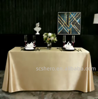 Maßgefertigte Satin-farbene Dicke Tischdecke für Hochwertige Veranstaltungsorte Bankett- und Hochzeitstische