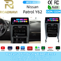 Autoradio RoadNavi pour Nissan Patrol Y62 Infiniti QX80 2012-2023 CarPlay Android Auto 4G SIM Caméra 360° Unité principale