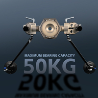 NSH-Car RIG NC-Z2 Caméra Vidéo Filmer Haute Charge Stabilisateur de Piste Équipement de Photographie Cinématographique Accessoires en Aluminium