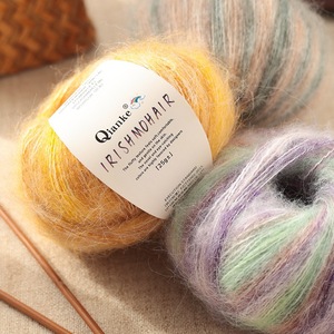 Fil fin dégradé en mohair 60% alpaga 30% Tencel 10% 25 grammes pour tricot à la main, idéal pour pulls, écharpes, bonnets et projets DIY Love Weaving Dream - Product Image 4