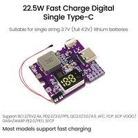 Module de circuit imprimé pour batterie externe 22,5 W avec charge bidirectionnelle rapide, type C USB, compatible PD/QC3.0/2.0, avec affichage numérique ou éclairage