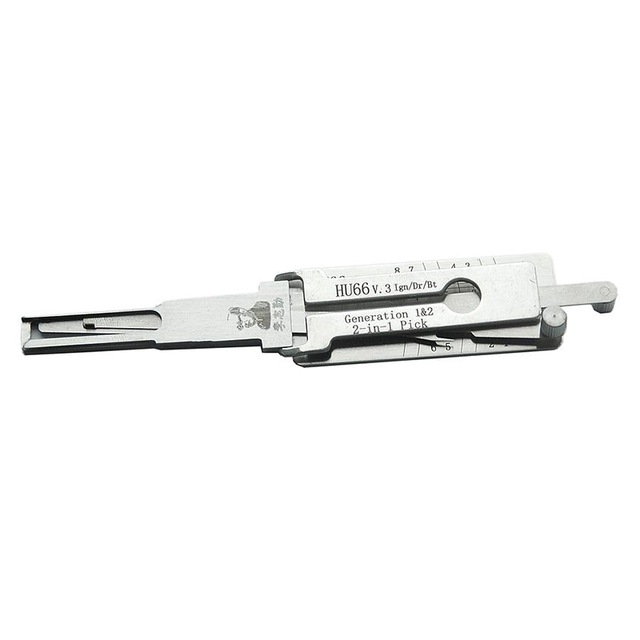 Original LISHI HU66 2 in 1V.3 UH66 Ign/Dr/ Bt Auto Lock Pick and Decoder Locksmith Tool