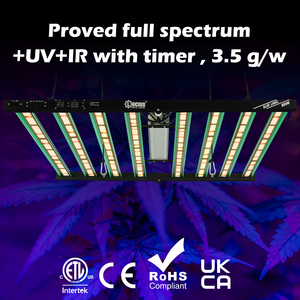 Lámpara de Cultivo Plegable y Giratoria de 800W LM301H con UV e IR Separados, Temporizador, Garantía de 5 Años, Espectro Completo para Cultivo Interior - Product Image 6