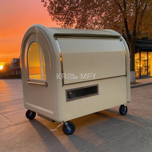 Coffee Carts <b>Breakfast</b> Mobile Food Trailer Round Food Truck Mobile Coffee Crepe Vending Carts Kitchen Equipment Food Truck - Product Image 2