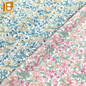 BILU Gratis Muster 80S Digital Bedruckter Maßgeschneiderter <span class=keywords><strong>Francesca</strong></span> Tulpen 100% Baumwoll-Popeline Blumenmuster-Stoff - Product Image 1