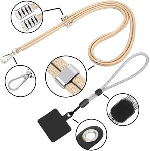 Cordon universel pour téléphone portable, bandoulière et dragonne avec attache pour téléphone, compatible avec la plupart des smartphones (couleurs vives assorties) - Product Image 1