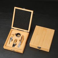 Ensemble d'ouvre-bouteilles à vin rouge, boîte en bois, outils de cuisine, tire-bouchon, ouvre-bouteilles, élévateur de bouteilles de vin, emballages de luxe