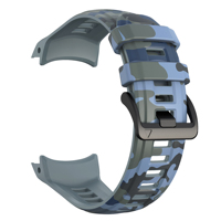Bracelet de montre sport en silicone camouflage à libération rapide pour Garmin Instinct 3 45 mm / 50 mm, bracelet de remplacement tactique imprimé pour activités de plein air
