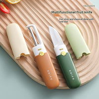 Couteau à fruits 2 en 1 en acier inoxydable, avec étui de protection et design pliable pour la cuisine et les voyages
