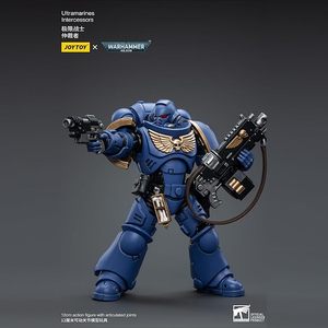 JOYTOY <span class=keywords><strong>Warhammer</strong></span> <span class=keywords><strong>40K</strong></span> Ultramarines Intercessors ฟิกเกอร์แอคชั่นขนาด 1/18 สเกล 4.96 นิ้ว แบบขยับได้ ของสะสม - Product Image 3