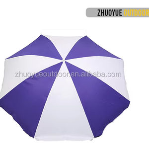 Sombrilla de playa personalizada azul marino de 2M de alta calidad, sombrilla de <span class=keywords><strong>Patio</strong></span> al aire libre con Control Manual, sombrilla publicitaria - Product Image 2