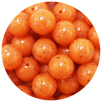 Perles en silicone SYBBeads, les plus populaires, 15 mm, brillantes, de luxe, en forme de pépites d'or, avec paillettes et confettis, pour stylos, DIY, certifiées par des tiers