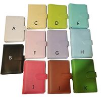 Classeur A6 personnalisé en plastique transparent avec couverture en cuir PU, 6 anneaux, étanche, pour budget et système d'enveloppes de trésorerie avec étiquettes autocollantes