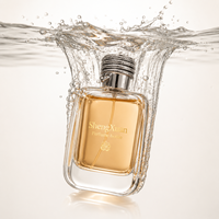 Set Botol Parfum Kaca Mewah 50ml 100ml dengan Kotak dan Tas Hadiah, Kemasan Parfum Label Pribadi Logo Kustom