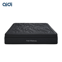 Matelas hybride orthopédique en mousse à mémoire de forme et tissu, taille King, emballé sous vide en boîte, ressorts ensachés compressés, vente directe d'usine en gros